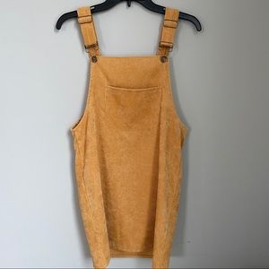 3/$20 Mustard Overall Dress Size S
